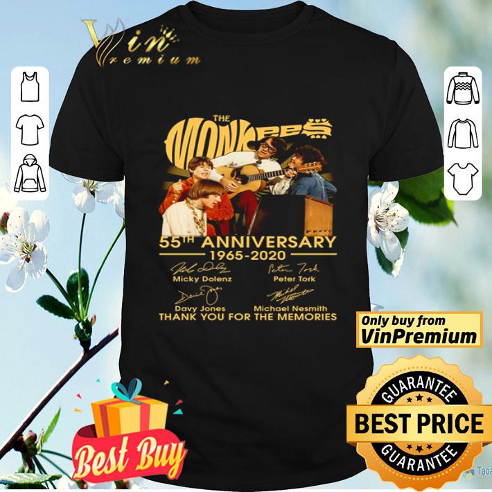 The Monkees 55th anniversary 1065 2020 thank you for the memories shirt