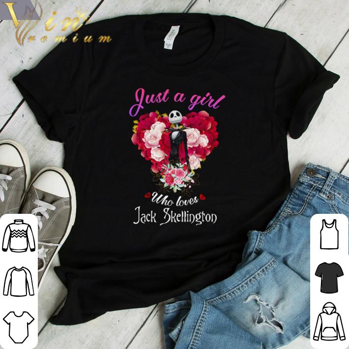 Awesome Flower just a girl who loves Jack Skellington shirt