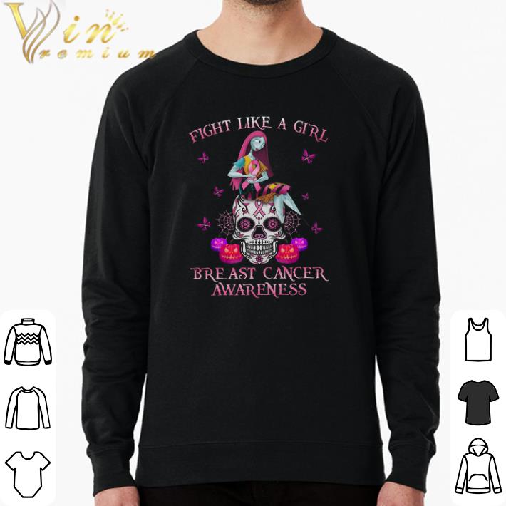 079715c2 awesome halloween skull fight like a girl breast cancer awareness shirt 4 - Awesome Halloween Skull Fight Like A Girl Breast Cancer Awareness shirt