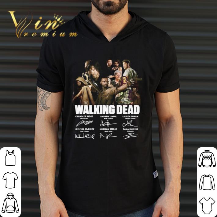 Awesome The walking dead movie characters signatures shirt