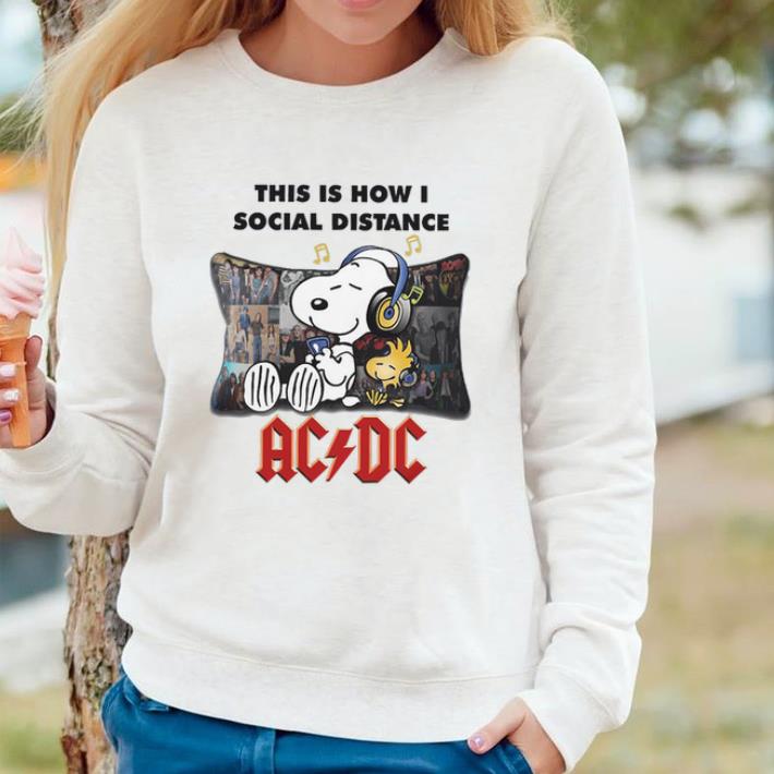 1c8298ff nice snoopy woodstock this is how i social distance ac dc shirt 4 - Nice Snoopy Woodstock This Is How I Social Distance Ac Dc shirt