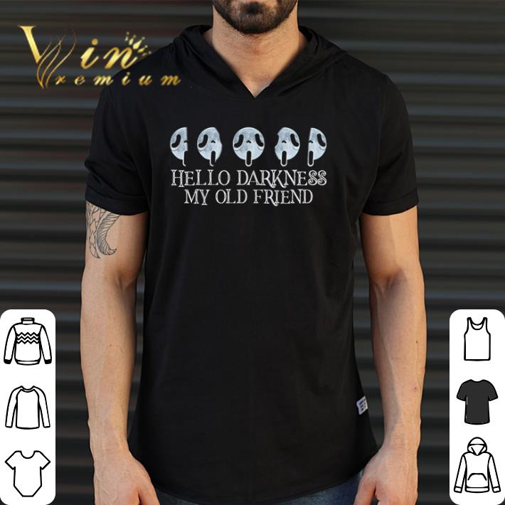 Funny Ghostface moon hello darkness my old friend shirt