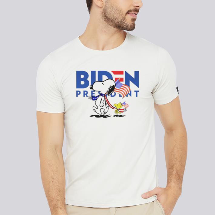 Awesome Snoopy and Woodstock vote Biden President shirt