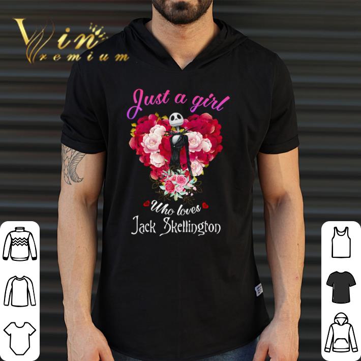 Awesome Flower just a girl who loves Jack Skellington shirt