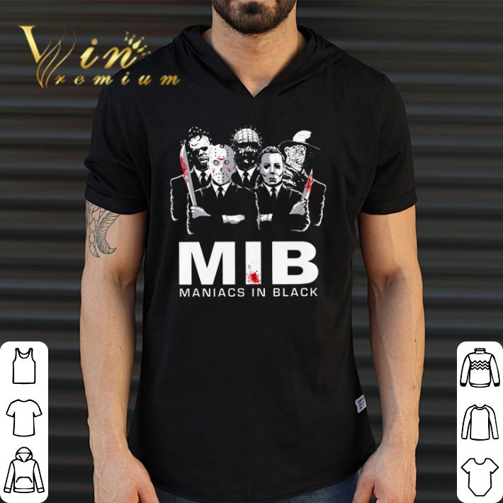 Funny Horror MIB Maniacs In Black shirt