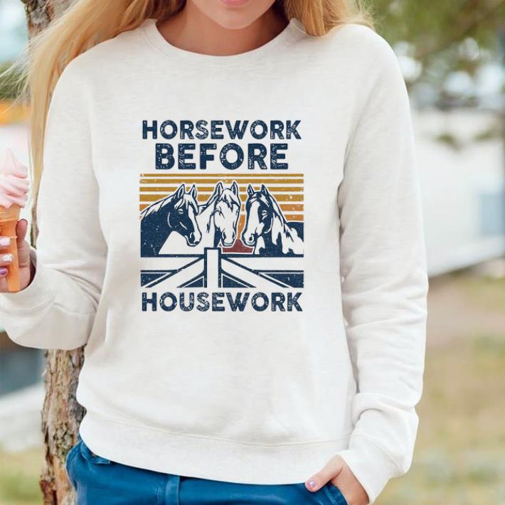 30298958 awesome horsework before housework vintage shirt 4 - Awesome Horsework Before Housework Vintage shirt