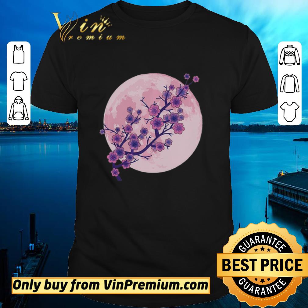 Awesome Japanese Aesthetic Pink Moon Cherry Blossom shirt