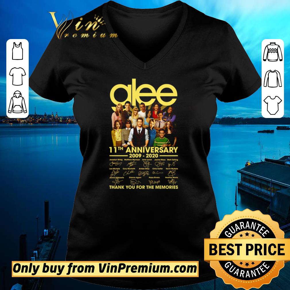 Funny Glee 11th Anniversary 2009 2020 thank you for the memories shirt