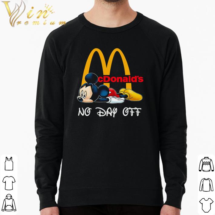 407a8a39 hot mickey mouse mcdonald s no day off shirt 4 - Hot Mickey mouse McDonald’s no day off shirt