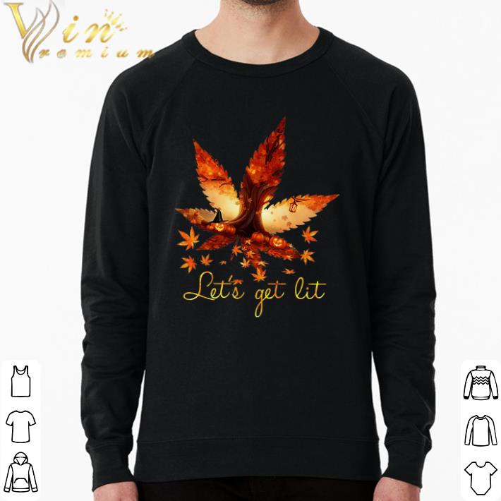 4620c928 awesome weed pumpkin halloween let s get lit shirt 4 - Awesome Weed Pumpkin Halloween Let's Get Lit shirt