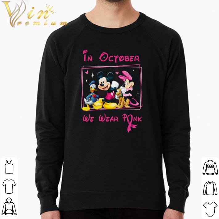 4a056af0 nice in october we wear pink mickey mouse disney breast cancer awareness shirt 4 - Nice In October We Wear Pink Mickey Mouse Disney Breast Cancer Awareness shirt