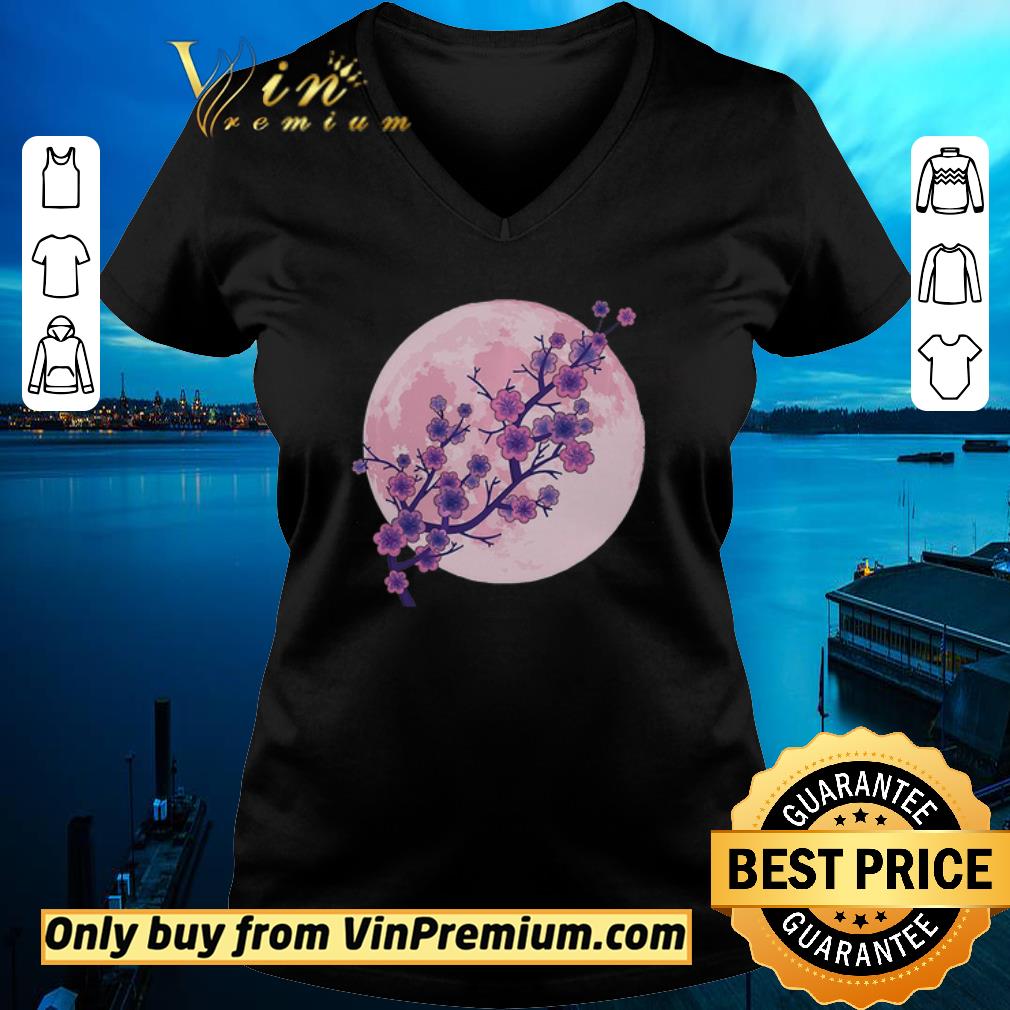 Awesome Japanese Aesthetic Pink Moon Cherry Blossom shirt