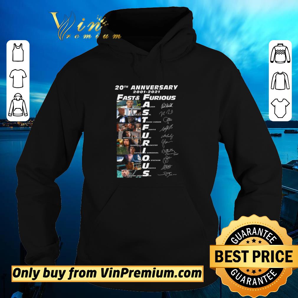 54a7a98e original 20th anniversary 2001 2021 fast furiour signature shirt 4 - Original 20th Anniversary 2001 2021 Fast & Furiour Signature shirt