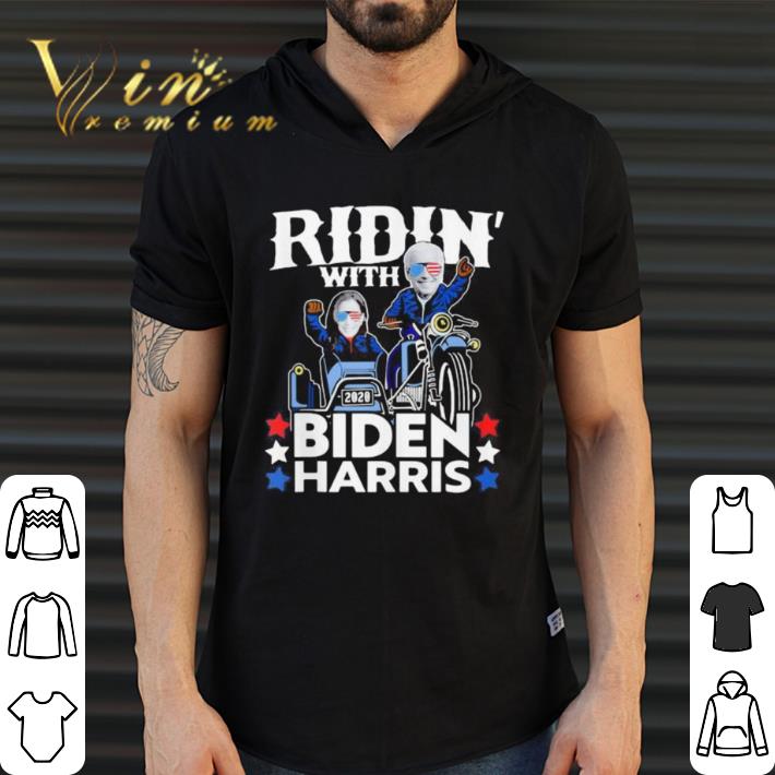 Awesome Ridin with joe biden kamala harris stars shirt