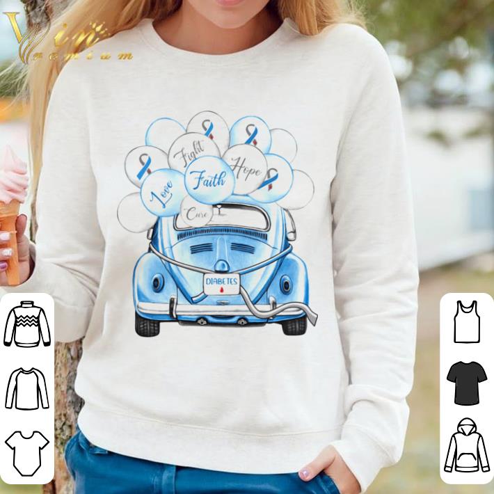 5d96139c top diabetes fight faith hope love cure car balloons shirt 4 - Top Diabetes Fight Faith Hope Love Cure Car Balloons shirt