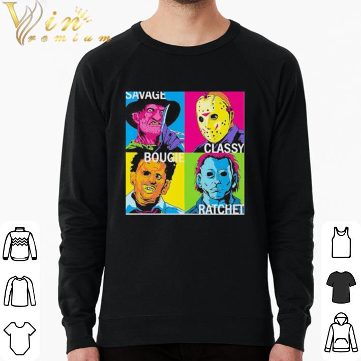 Pretty Halloween horror characters savage classy bougie ratchet art shirt 5eed6f35 pretty halloween horror characters savage classy bougie ratchet art shirt 4 - Pretty Halloween horror characters savage classy bougie ratchet art shirt