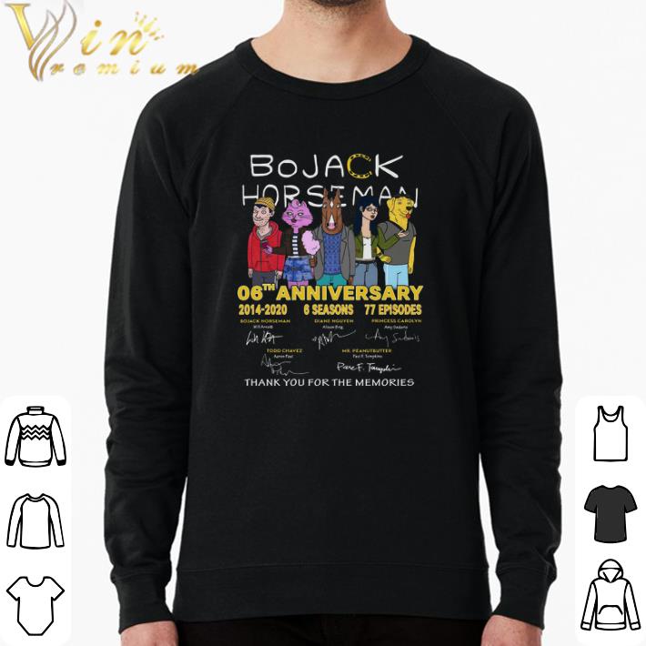 Nice Bo Jack Horse Man 06th Anniversary 2014 2020 6 Seasons 77 Episodes Signature shirt 65291c3b nice bo jack horse man 06th anniversary 2014 2020 6 seasons 77 episodes signature shirt 4 - Nice Bo Jack Horse Man 06th Anniversary 2014 2020 6 Seasons 77 Episodes Signature shirt