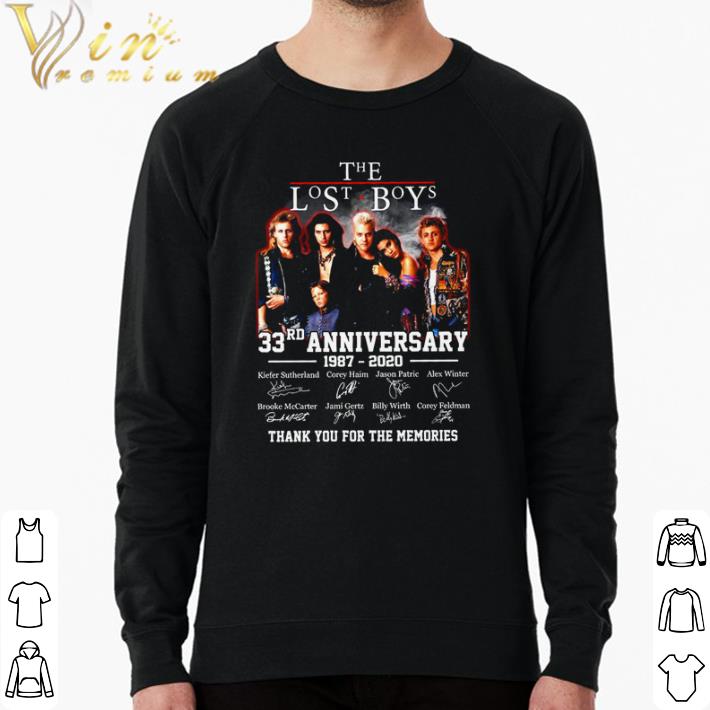 Premium The Lost Boys 33rd anniversary 1987 2020 signatures thank you for the memories shirt 66c5982b premium the lost boys 33rd anniversary 1987 2020 signatures thank you for the memories shirt 4 - Premium The Lost Boys 33rd anniversary 1987 2020 signatures thank you for the memories shirt