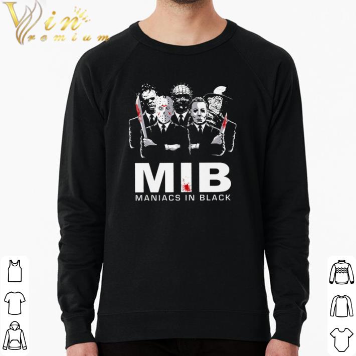Funny Horror MIB Maniacs In Black shirt 689b7d15 funny horror mib maniacs in black shirt 4 - Funny Horror MIB Maniacs In Black shirt