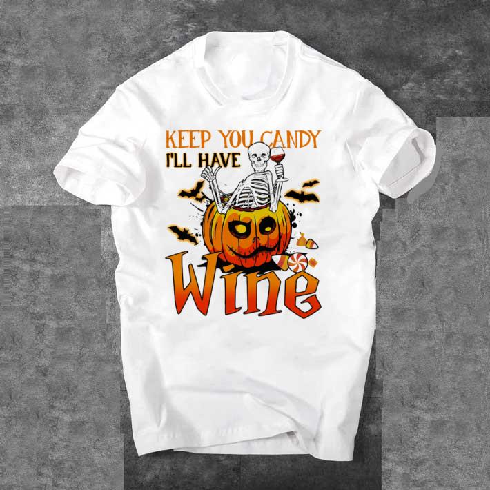 Original October is breast cancer awareness month bee aware ghost halloween shirt