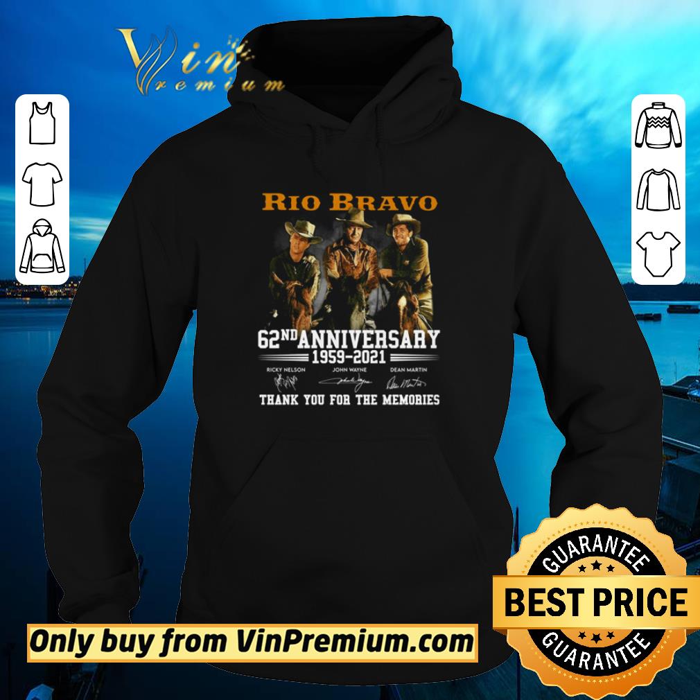 84673ec0 official rio bravo 62 anniversary 1959 2021 signature thank you for the memories shirt 4 - Official Rio Bravo 62 anniversary 1959 2021 signature thank you for the memories shirt