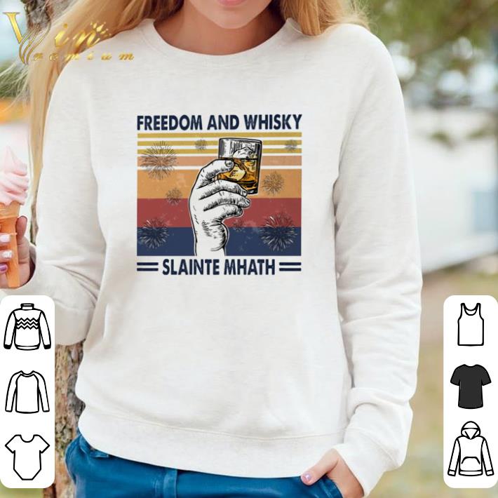 8efd237f nice freedom and whiskey slainte mhath vintage shirt 4 - Nice Freedom and whiskey slainte mhath vintage shirt