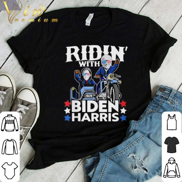 Awesome Ridin with joe biden kamala harris stars shirt