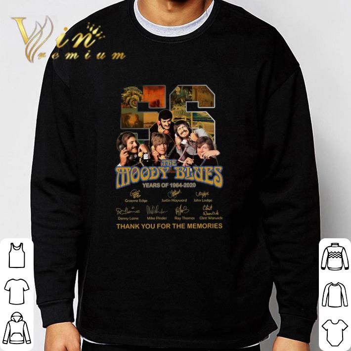 9ad76104 original 56 the moody blues years of 1964 2020 signature thank you for the memories shirt 4 - Original 56 The Moody Blues Years Of 1964 2020 Signature Thank You For The Memories shirt