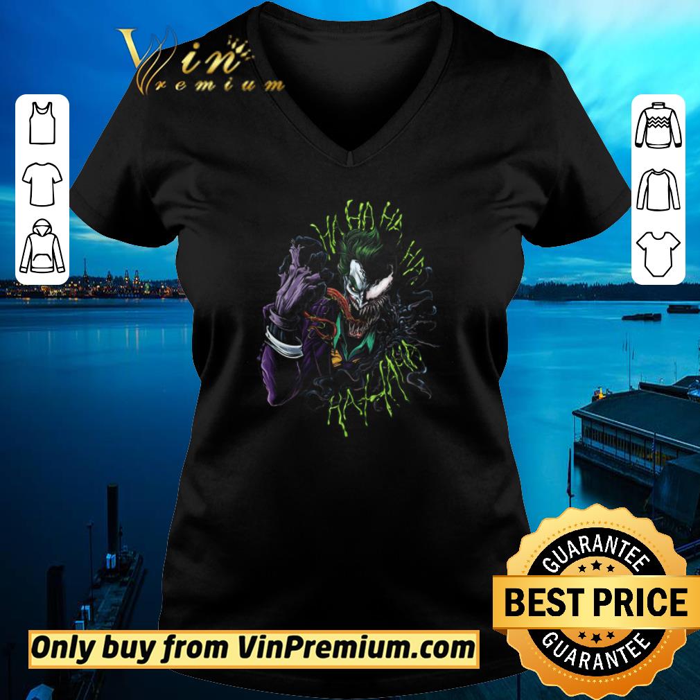Awesome Joker And Venom Mashup Hahaha shirt