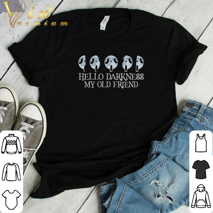 Funny Ghostface moon hello darkness my old friend shirt