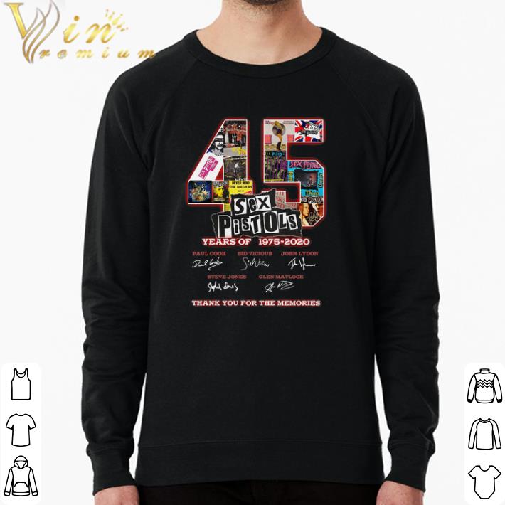 a3de992f original 45 sex pistols years of 1975 2020 signature thank you for the memories shirt 4 - Original 45 Sex Pistols Years Of 1975 2020 Signature Thank You For The Memories shirt