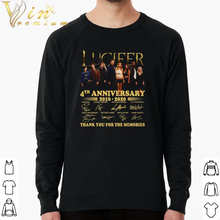 a86d8b9b premium lucifer 4th anniversary 2016 2020 signatures thank you for the memories shirt 4 - Premium Lucifer 4th anniversary 2016 2020 signatures thank you for the memories shirt