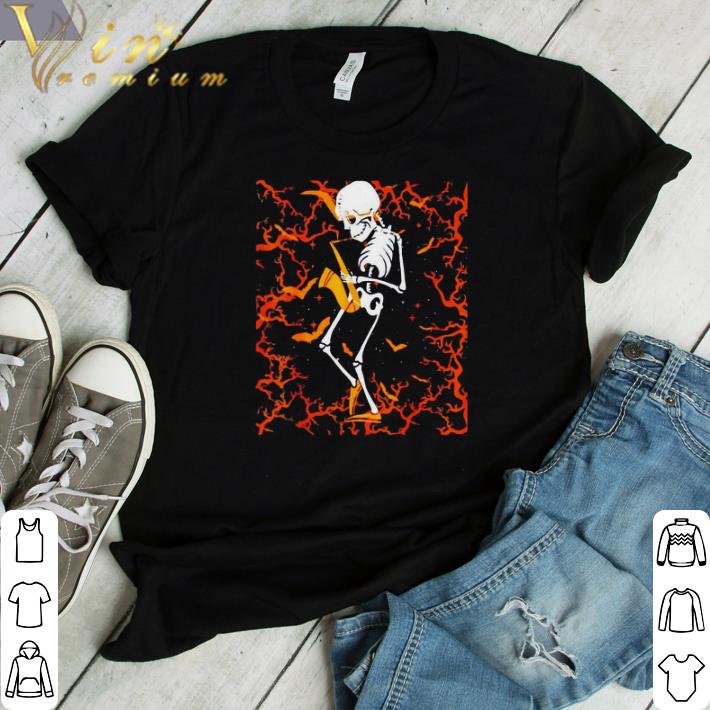 Awesome Skeleton playing saxophone halloween shirt