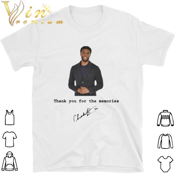 Official RIP Chadwick Boseman Black Panther 1977-2020 Thank You For The Memories shirt