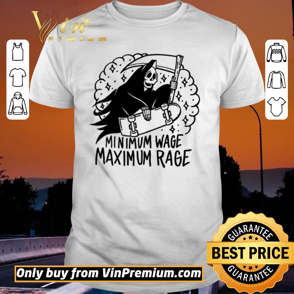Hot Devil Minimum Wage Maximum Rage Halloween shirt