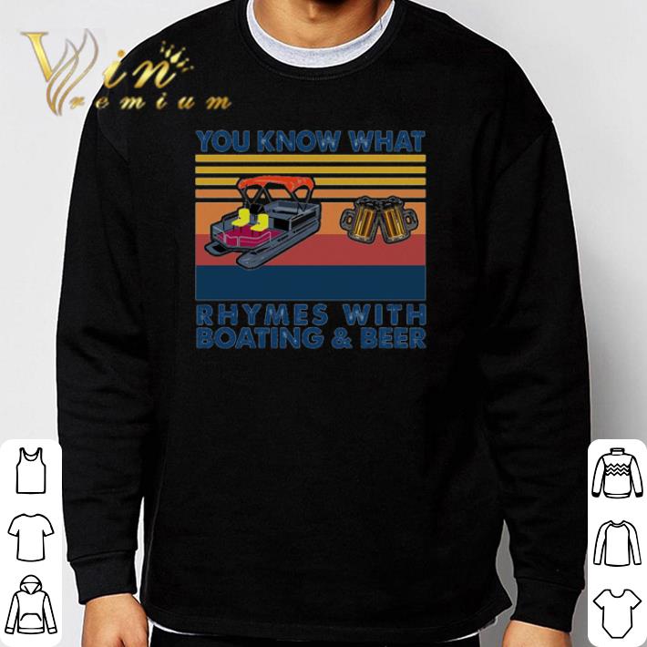 e176a8bf awesome you know what rhymes with boating and beer vintage shirt 4 - Awesome You know what rhymes with boating and beer vintage shirt