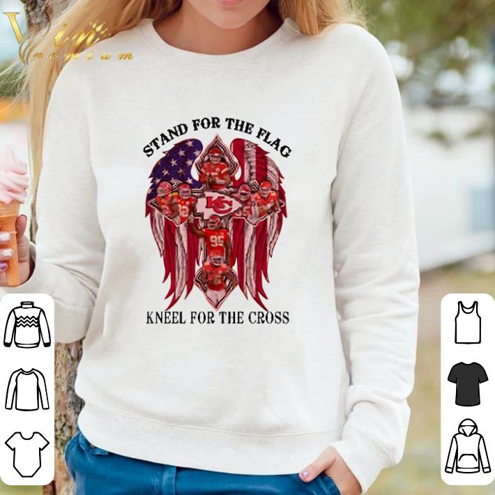 e811ff5f top kansas city chiefs stand for the flag kneel for the cross shirt 4 - Top Kansas City Chiefs stand for the flag kneel for the cross shirt
