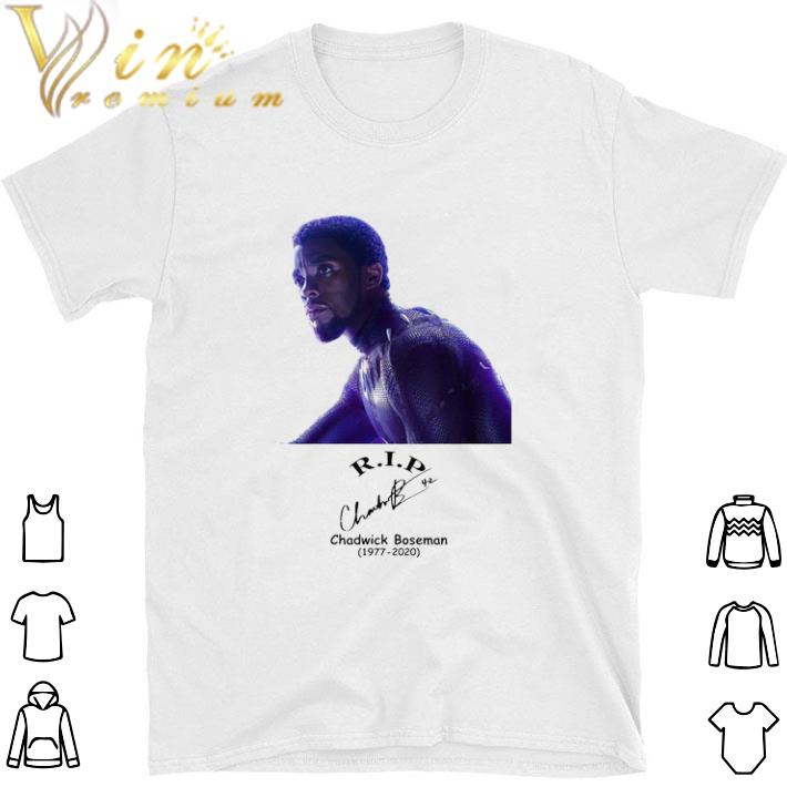 Nice Chadwick Boseman Black Panther Thank You For The Memories Signature shirt
