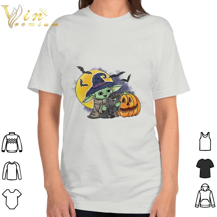 Official Baby Yoda Hug Cat Halloween shirt Official Baby Yoda Hug Cat Halloween shirt