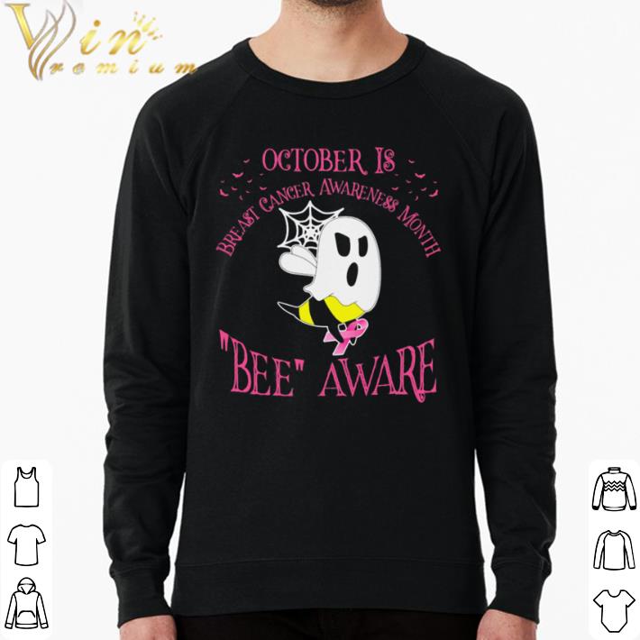 Original October is breast cancer awareness month bee aware ghost halloween shirt f07a214d original october is breast cancer awareness month bee aware ghost halloween shirt 4 - Original October is breast cancer awareness month bee aware ghost halloween shirt