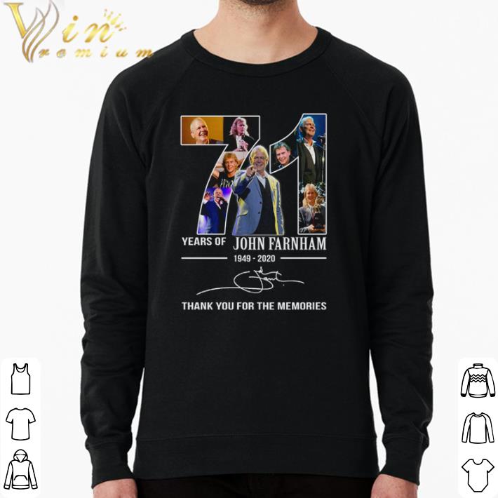 f29043ae awesome 71 years of john farnham 1949 2020 thank you for the memories signature shirt 4 - Awesome 71 years of John Farnham 1949 2020 thank you for the memories signature shirt