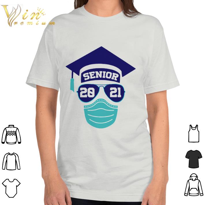 Hot Senior 2021 sunglasses mask graduation shirt Hot Senior 2021 sunglasses mask graduation shirt