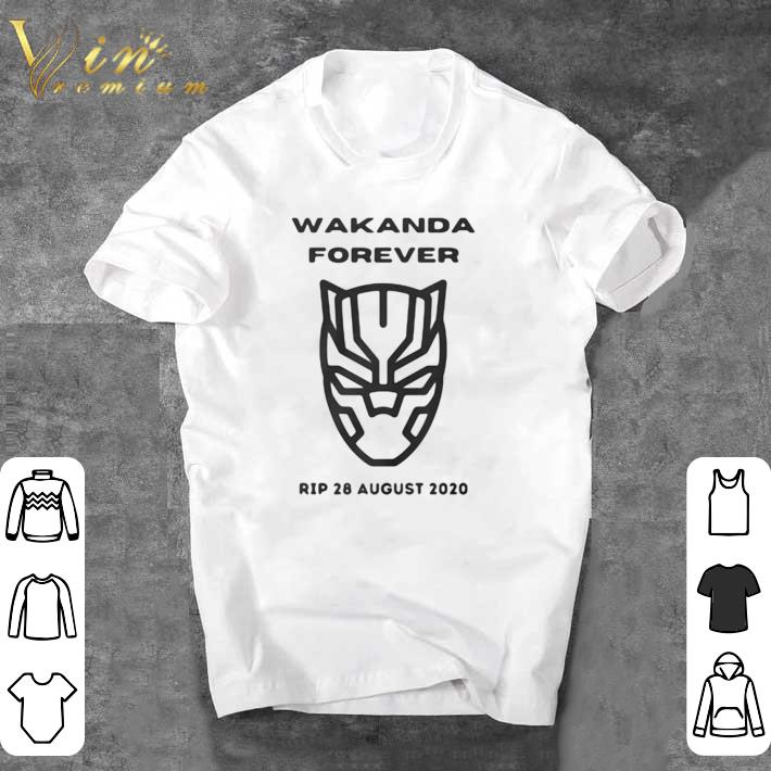 Awesome Chadwick Boseman Wakanda Forever 43 year of 1976 2020 thank you for the memories shirt