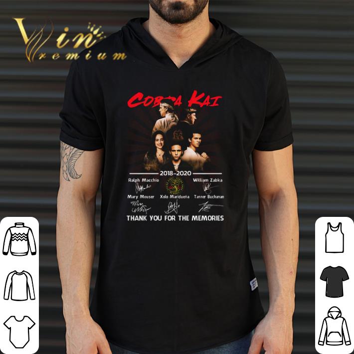 Hot Cobra Kai 2018 2020 Signature Thank You For The Memories shirt