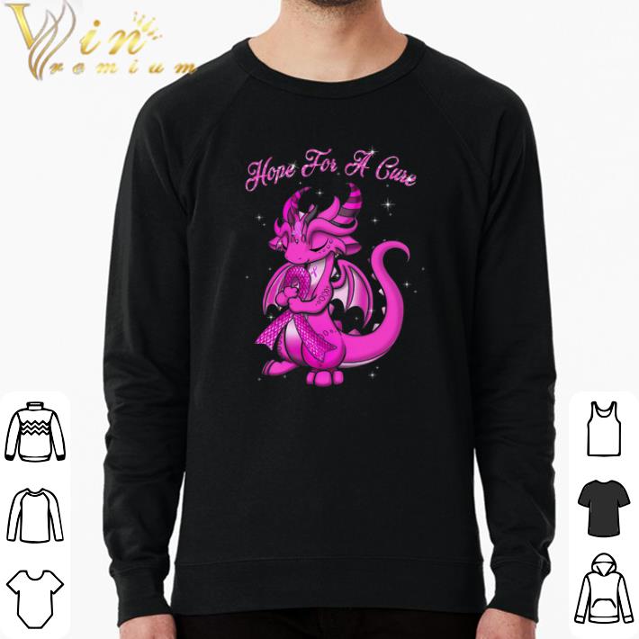 1f97fc3e top breast cancer awareness drangon hope for a cure shirt 4 - Top Breast Cancer Awareness Drangon Hope For A Cure shirt