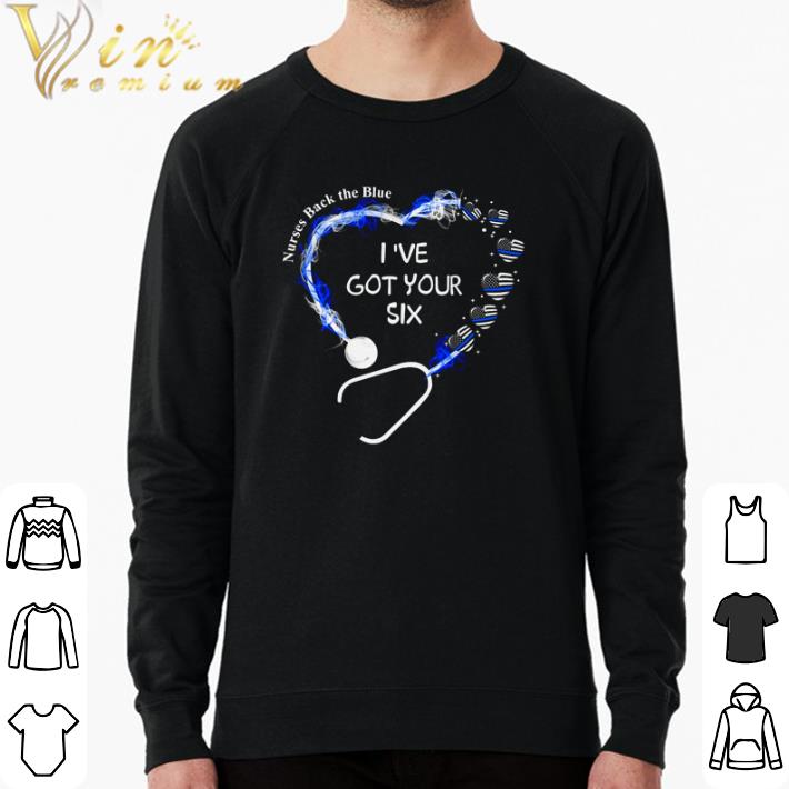 22f740b1 premium nurse back the blue i ve got your six hearts american flag shirt 4 - Premium Nurse Back The Blue I’ve Got Your Six Hearts American Flag shirt