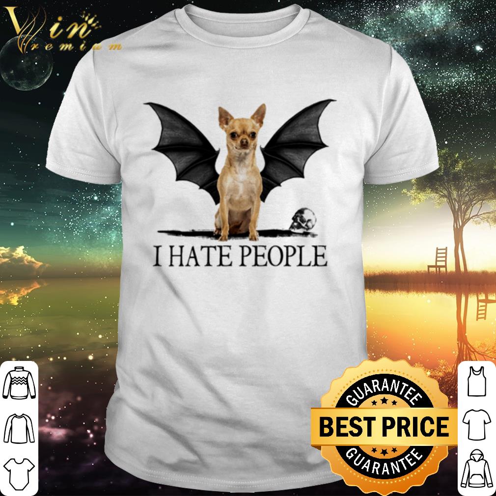 Official I hate people Bat Chihuahua shirt