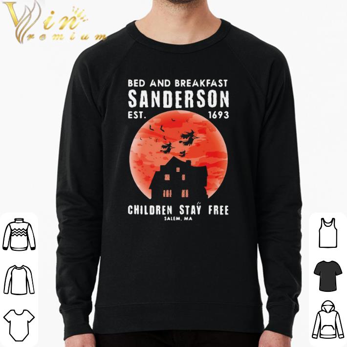 Top Halloween Bed And Breakfast Sanderson Est 1693 Children Stay Free Salem Ma shirt 5bffdd6e top halloween bed and breakfast sanderson est 1693 children stay free salem ma shirt 4 - Top Halloween Bed And Breakfast Sanderson Est 1693 Children Stay Free Salem Ma shirt
