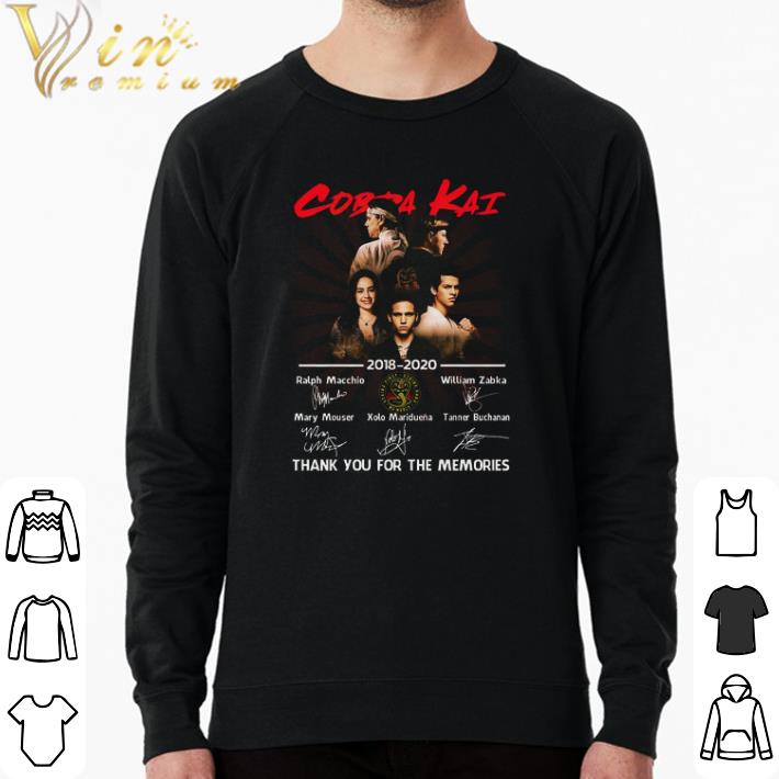 Hot Cobra Kai 2018 2020 Signature Thank You For The Memories shirt 63d87dce hot cobra kai 2018 2020 signature thank you for the memories shirt 4 - Hot Cobra Kai 2018 2020 Signature Thank You For The Memories shirt