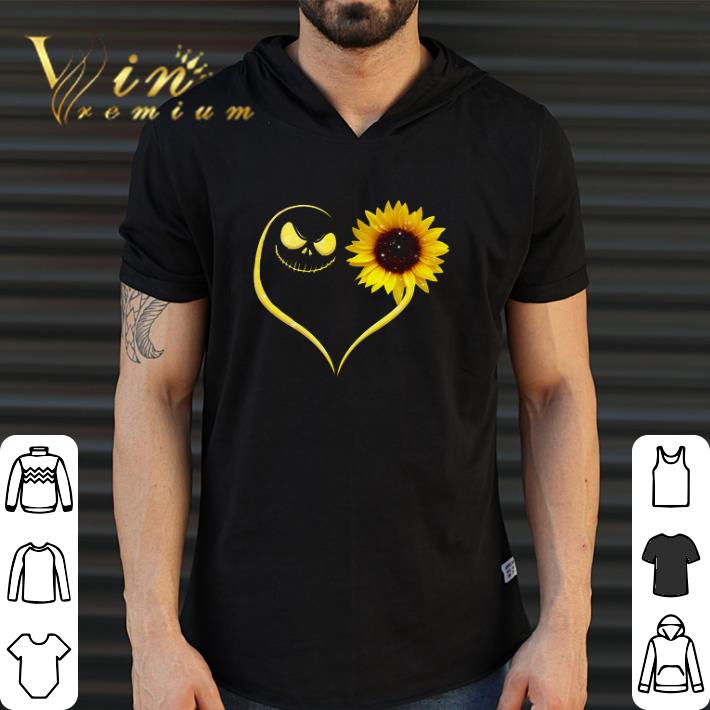 Hot Jack Skellington Heart Sunflower shirt